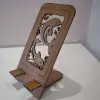 Ahşap MDF Telefon Standı - Yunus Figürlü Marin Seri (8.5x17.5 cm)