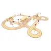 Ahşap MDF Trafik Eğitim Şehir Oyun Parkuru Çocuk Seti 85x80 cm