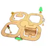 Ahşap MDF Trafik Oyun Parkuru Şehir Eğitim Seti 80x80 cm
