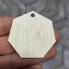 Ahşap MDF Yedigen Anahtarlık Ölçü ve Renk Seçimli