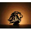 Ahşap Mumluk Aslan Temalı