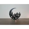 Ahşap Mumluk Ay Temalı