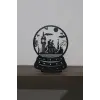 Ahşap Mumluk Romantik Temalı