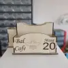 Ahşap Peçetelik Tuzluk