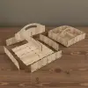 Ahşap Tepsi 4 Bölmeli