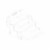 Apex-Orna 3 Katlı Tepe İşlemeli Ahşap MDF Teşhir Standı 22x28x22 cm