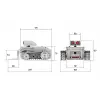 Arduino Builder Pist Robotu 3D Baskı Gövde Seti - Vida Seti Dahil