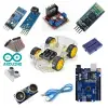 Arduino Multi 4WD Bluetooth Robot Eğitim Seti - Çizgi İzleyen ve Engelden Kaçan Tam Paket