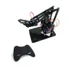 Arduino Pleksiglas Robot Kol Kiti - 4 Servo Motor ve Joystick Kontrol Seti Dahil