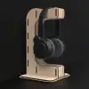 Aura-Dock Ahşap MDF Kulaklık Standı (Tüm Modellere Uyumlu)