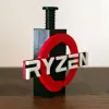 Ayarlanabilir Ekran Kartı Tutucu Ryzen Logolu GPU Destek Aparatı