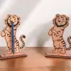 Boyanabilir Ahşap Aslan Kalemlik - 3mm MDF Lazer Kesim Hobi Seti