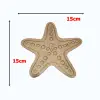 Boyanabilir Ahşap Deniz Yıldızı Figürü 15x15 cm