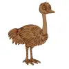 Boyanabilir Ahşap Deve Kuşu Figürü 18x12 cm
