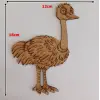 Boyanabilir Ahşap Deve Kuşu Figürü 18x12 cm
