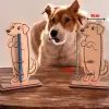 Boyanabilir Ahşap Köpek Kalemlik - 3mm MDF Lazer Kesim Hobi Seti