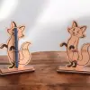 Boyanabilir Ahşap Tilki Kalemlik - 3mm MDF Lazer Kesim Hobi Seti