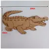 Boyanabilir Ahşap Timsah Figürü 19x10 cm