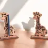 Boyanabilir Ahşap Zürafa Figürü 18x10 cm