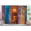 Cafe Temalı Book Nook Kitap Tutucu - DIY Minyatür Kahve Dükkanı Maket Kit