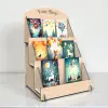 Card-Tier 3 Katlı Ahşap MDF Hediye Kartı ve Tebrik Kartı Standı