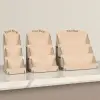 Card-Tier 3 Katlı Ahşap MDF Hediye Kartı ve Tebrik Kartı Standı