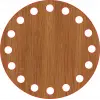 Daire Ahşap MDF Sepet Tabanı 10 cm (Delik Çapı 8 mm)