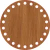 Daire Ahşap MDF Sepet Tabanı 13 cm (Delik Çapı 8 mm)