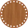 Daire Ahşap MDF Sepet Tabanı 15 cm (Delik Çapı 8 mm)