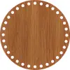 Daire Ahşap MDF Sepet Tabanı 18 cm (Delik Çapı 8 mm)
