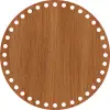 Daire Ahşap MDF Sepet Tabanı 20 cm (Delik Çapı 8 mm)