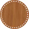 Daire Ahşap MDF Sepet Tabanı 23 cm (Delik Çapı 8 mm)