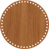 Daire Ahşap MDF Sepet Tabanı 26 cm (Delik Çapı 8 mm)