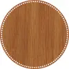 Daire Ahşap MDF Sepet Tabanı 42 cm (Delik Çapı 8 mm)