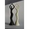 Dans Eden Kadınlar Figürü 2’li PLA – Dekoratif Modern Heykel Seti