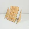Divido-Tier 4 Katlı Bölmeli Ahşap MDF Teşhir Standı 32x38 cm