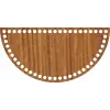 Yarım Daire Ahşap MDF Sepet Tabanı 21x10,5 cm (Seçilebilir Delik Çapı)