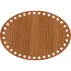 Elips Ahşap MDF Sepet Tabanı 23x16 cm (Delik Çapı 8 mm)