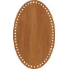 Elips Ahşap MDF Sepet Tabanı 26x16 cm (Delik Çapı 5 mm)