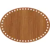 Elips Ahşap MDF Sepet Tabanı 29x20 cm (Delik Çapı 8 mm)