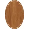 Elips Ahşap MDF Sepet Tabanı 30x20 cm (Delik Çapı 5 mm)