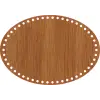 Elips Ahşap MDF Sepet Tabanı 32x22 cm (Delik Çapı 8 mm)