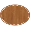 Elips Ahşap MDF Sepet Tabanı 35x24 cm (Delik Çapı 8 mm)