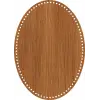 Elips Ahşap MDF Sepet Tabanı 35x25 cm (Delik Çapı 5 mm)