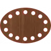 Elips Ahşap MDF Sepet Tabanları (Ölçü Seçilebilir)