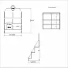 Gift-Station 3 Katlı Ahşap MDF Hediye Kartı ve Sergi Standı