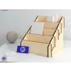 Grand-Stage Ahşap MDF 4 Katlı Teşhir Standı 26x26x26 cm