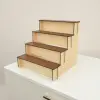Grand-Stage Ahşap MDF 4 Katlı Teşhir Standı 30x30 cm
