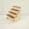 Grand-Stage XXL Ahşap Mdf 4 Katlı Teşhir Standı 35x35 cm
