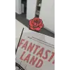 Gül Desenli Kitap Ayracı PLA – Dekoratif 3D Yazıcı Bookmark